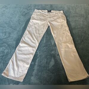 Ermenegildo Zegna 5 Pocket Off-White Light Beige Cotton Jeans Size 38x32